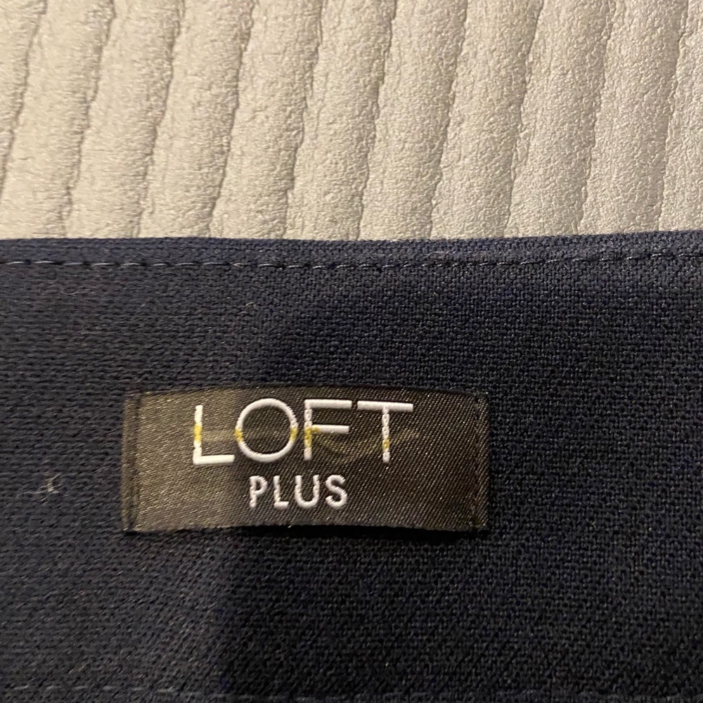 Navy high waisted wide leg trouser - Picture 6 of 7
